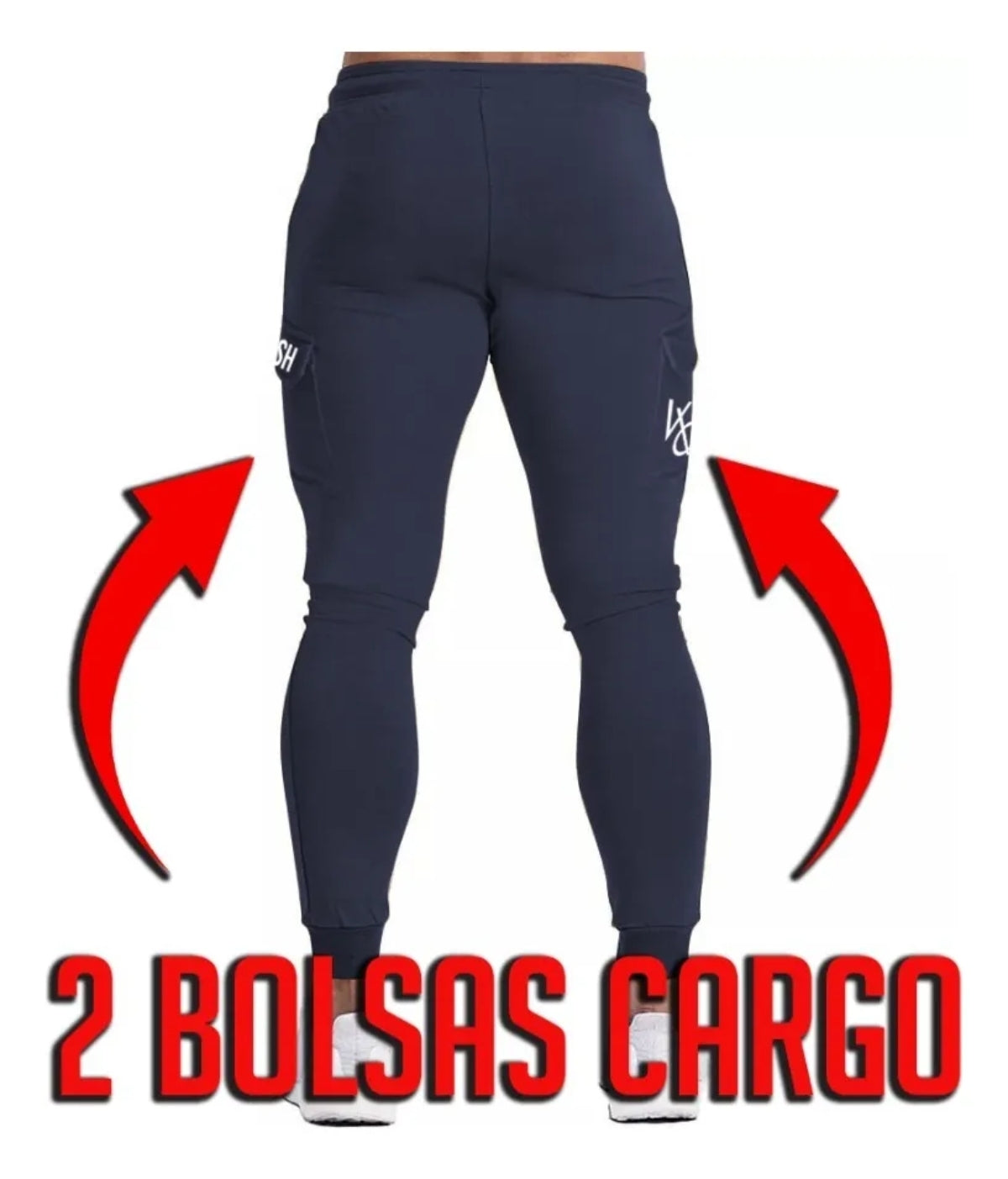 Pants Jogger Deportivo Slim 红> Vanquish VQ Cargo 2306 Am7