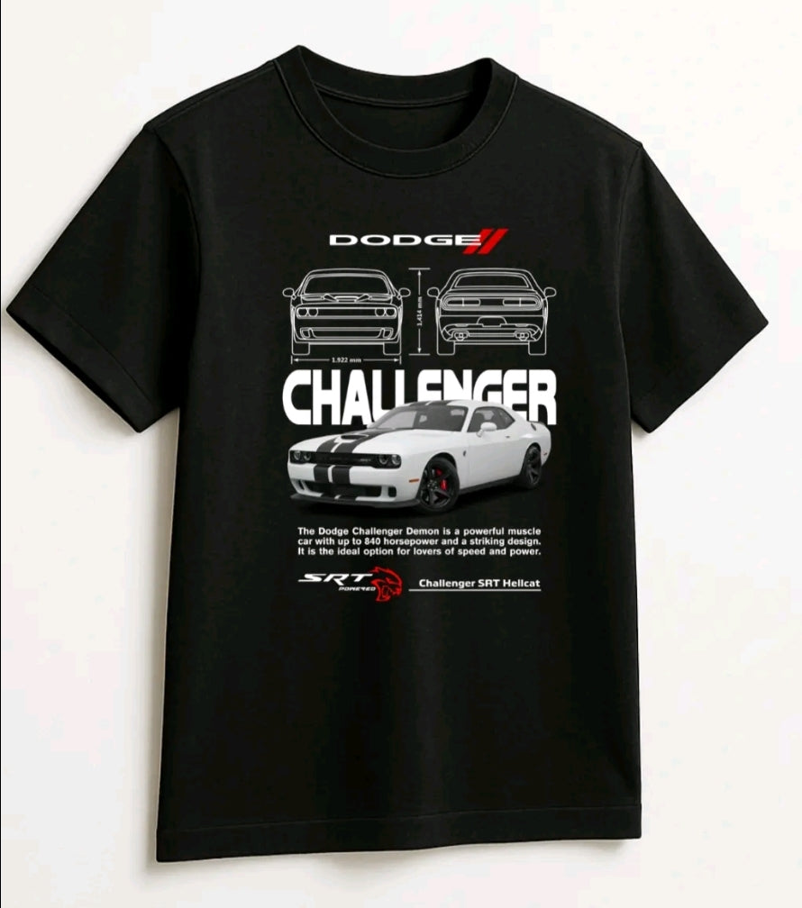 Plavera auto Challenger unisex manga corta algodón. (Rabbit Man)