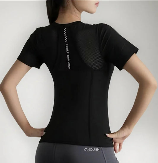 Playera Licra Deportiva Secado Rápido Mujer Vanquish W91 Am7