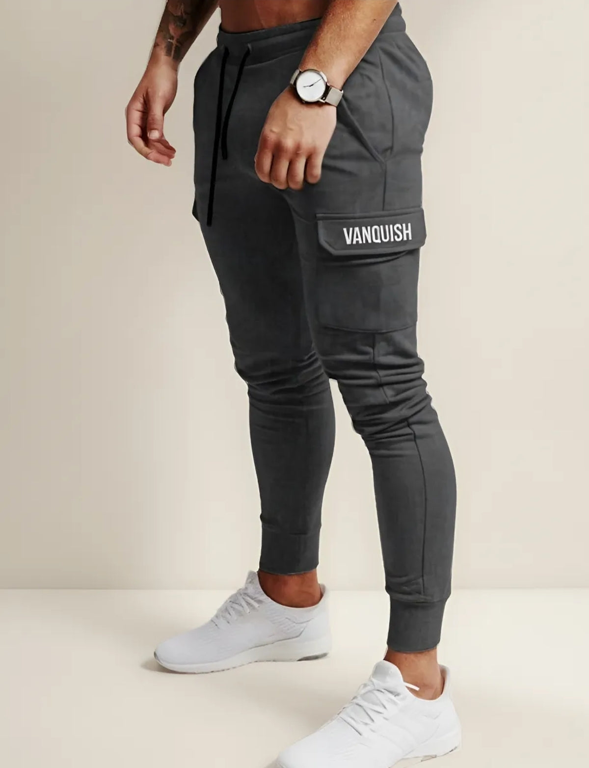 Pants Jogger Deportivo Slim 红> Vanquish VQ Cargo 2306 Am7