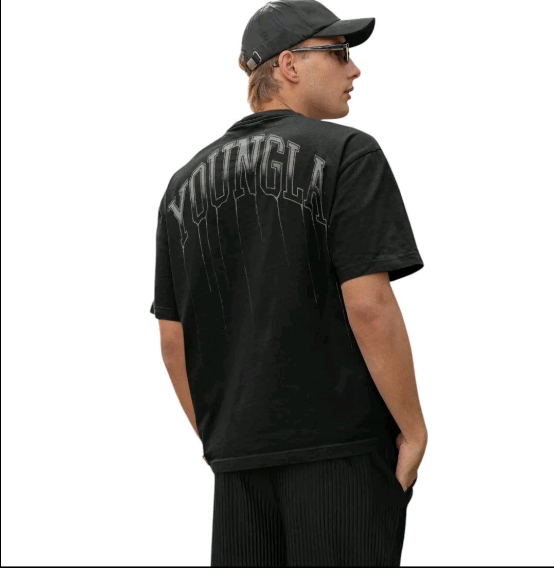 Playera Unisex Oversize Gym Youngla Letras Derretidas By LL