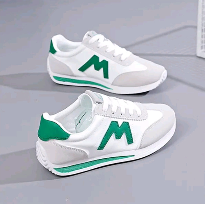 Zapatos de mujer de otoño, ligeros y sencillos, de caña baja, de suela blanda, de color blanco. Zapatos deportivos casuales, transpirables y versátiles de moda para mujer