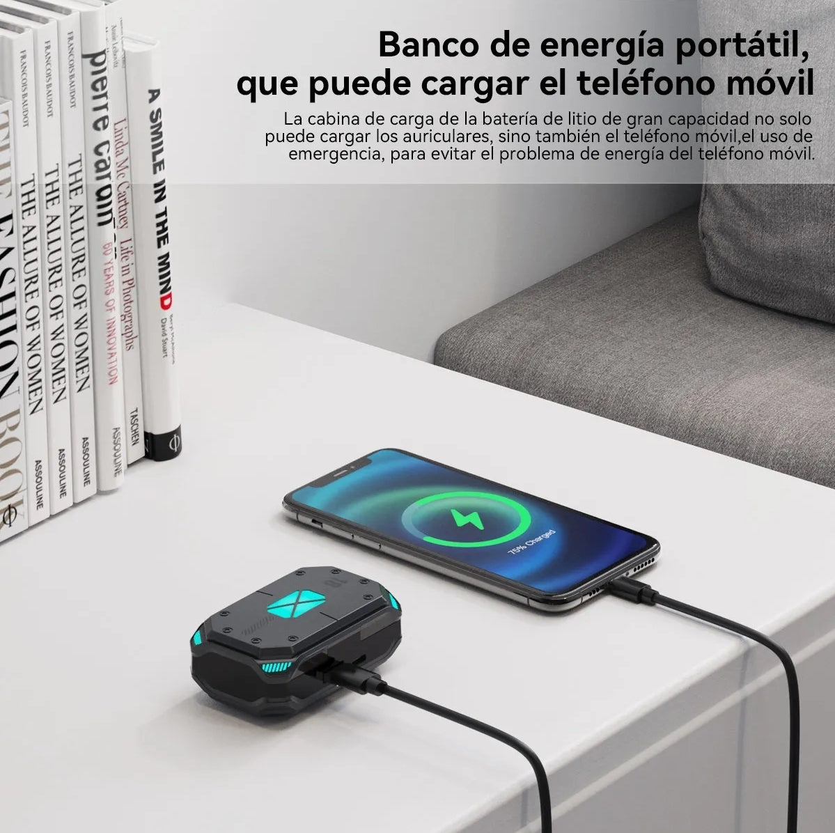 Audífonos In-ear Bluetooth Keluona Auriculares Inalámbricos Color M41 GRIS