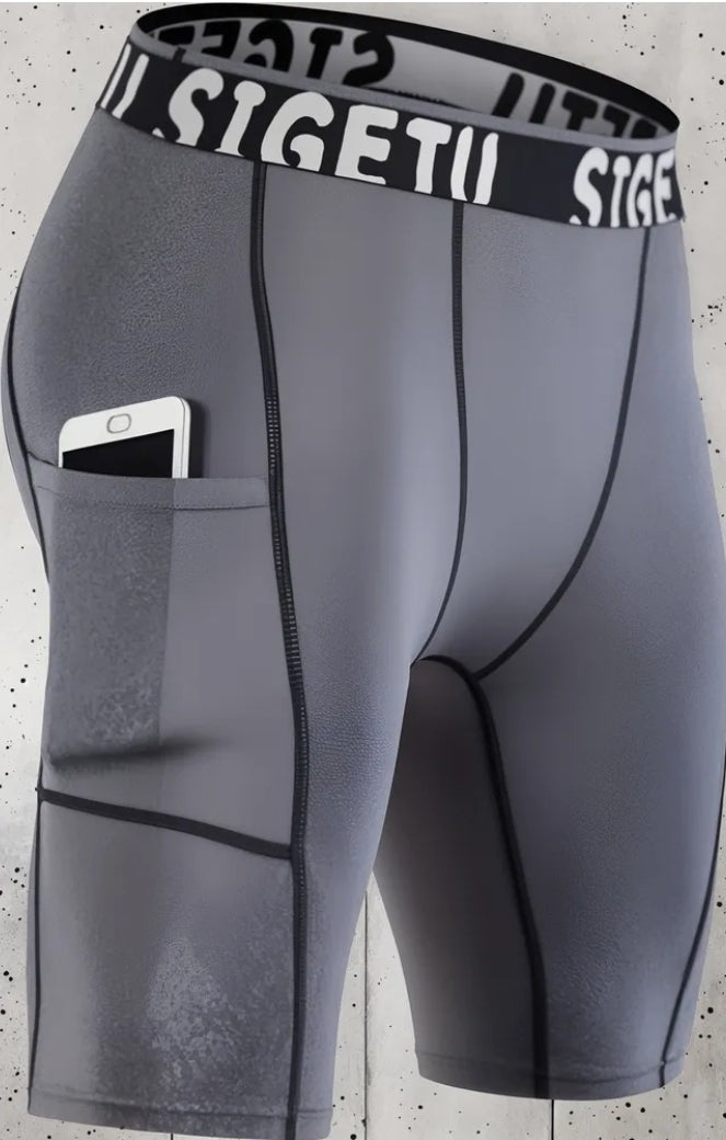 Short Licra Deportiva Gym Compresión Secado Rápido Sigetu G