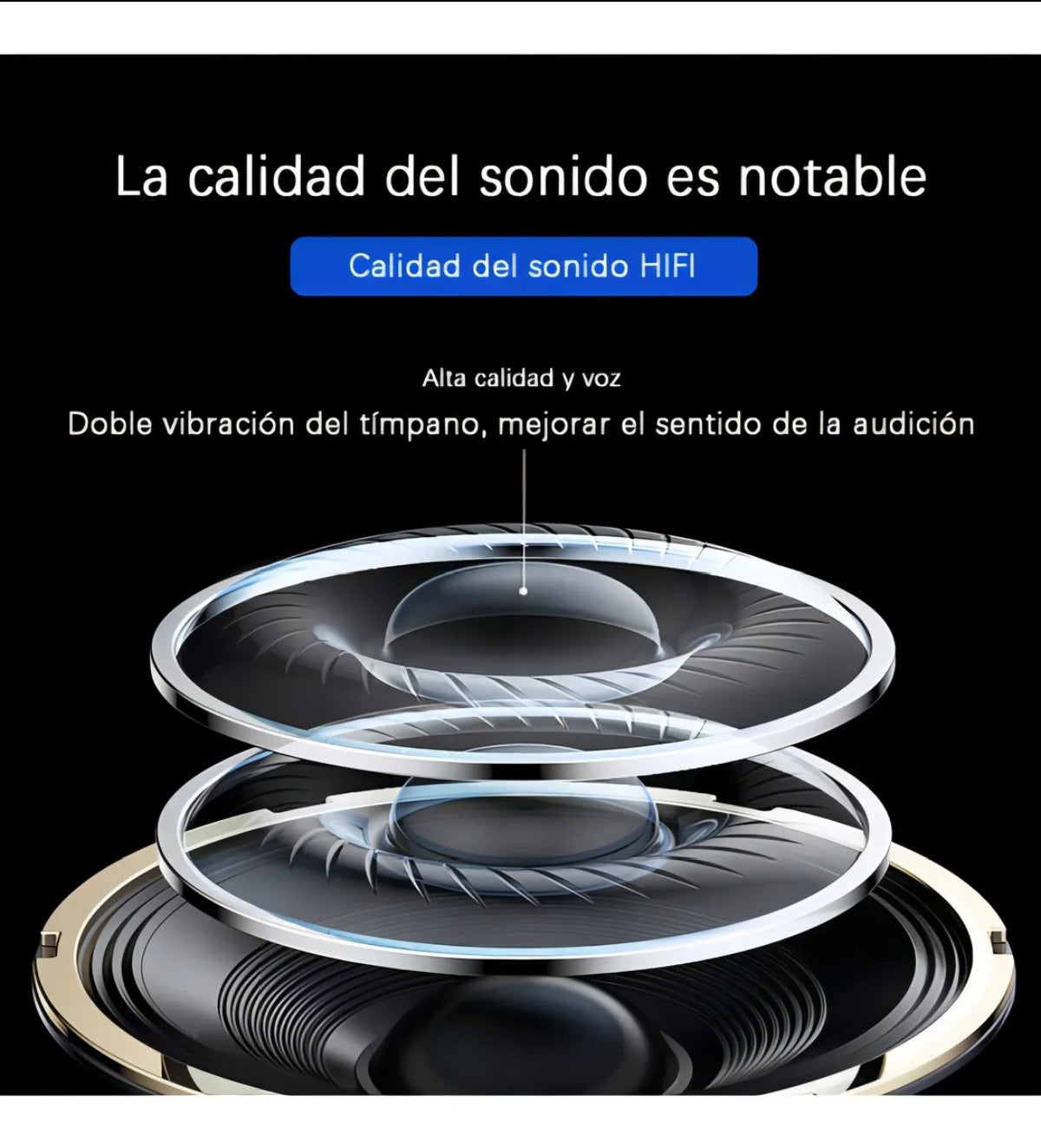 Auriculares !n-ear Inalámbricos In-ear Keluona Negro Con Luz Led