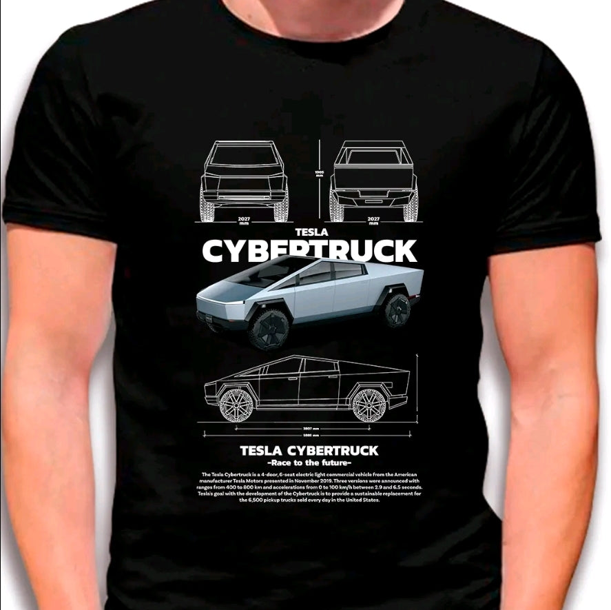 Camiseta con estampado de AUTOS-VELOCIDAD-V4 Diseño estilo street-casual-camiseta negra- 100% Algodón