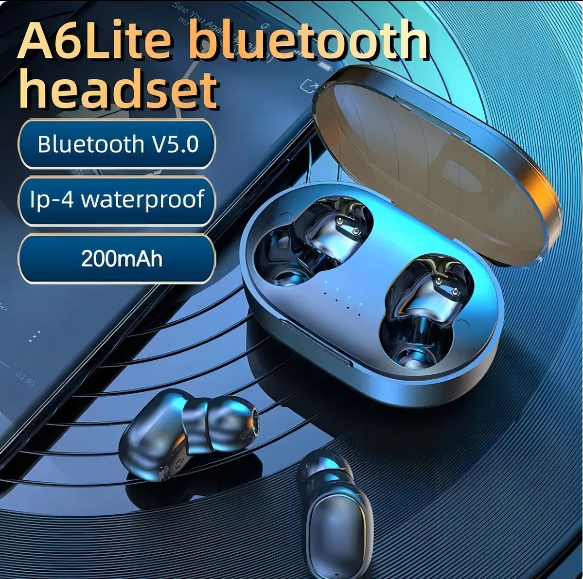 Auriculares !n-ear Inalámbricos In-ear Keluona Negro Con Luz Led