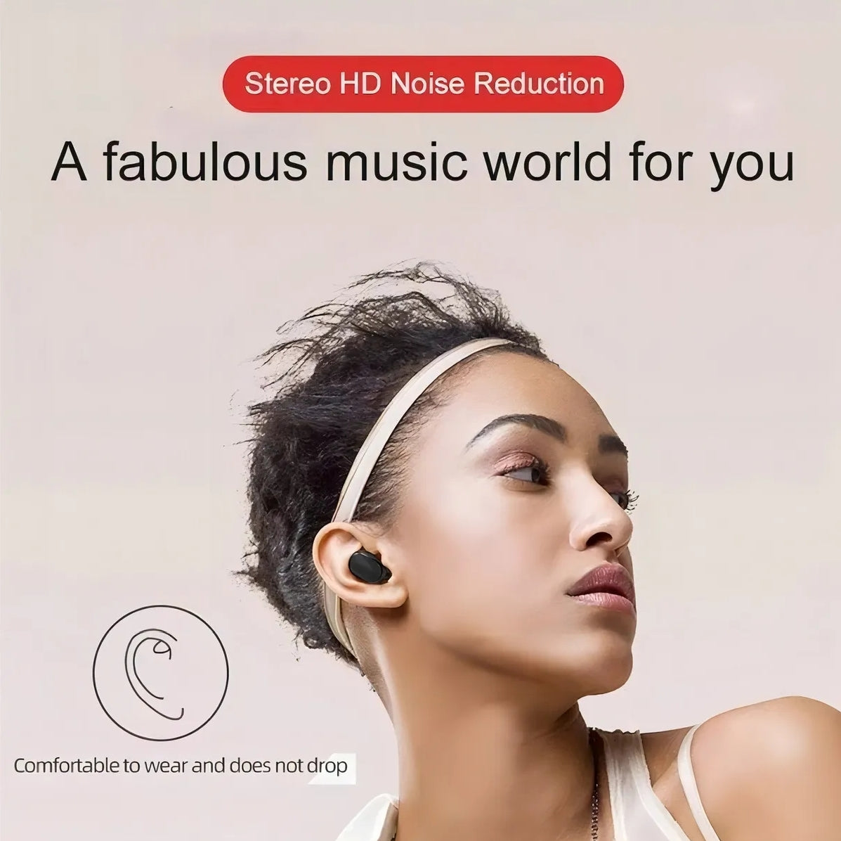 Auriculares !n-ear Inalámbricos In-ear Keluona Negro Con Luz Led