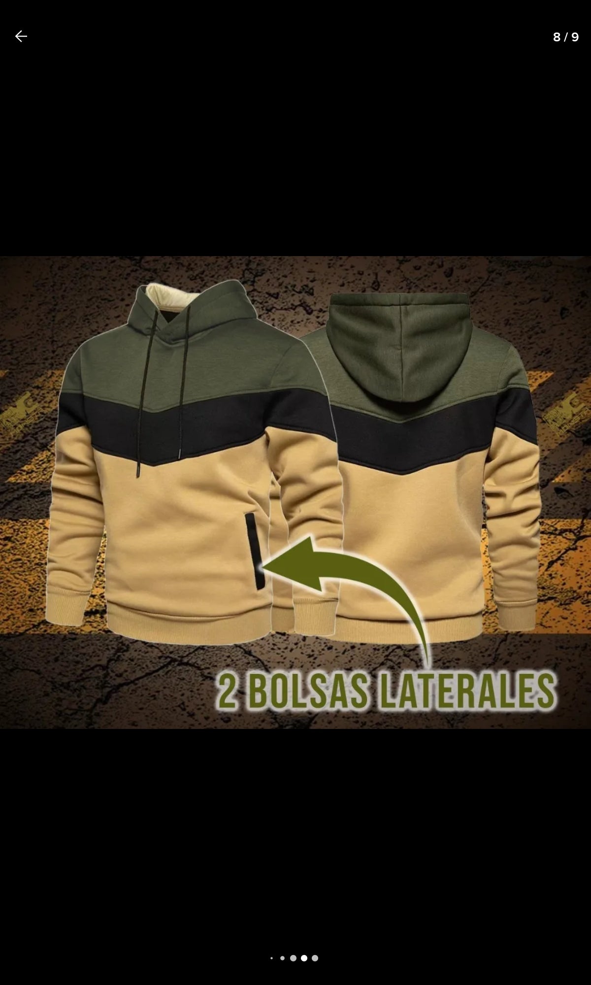 Sudadera Casual Moda Chamarra Hoddie Con Capucha MZ3 2108 G