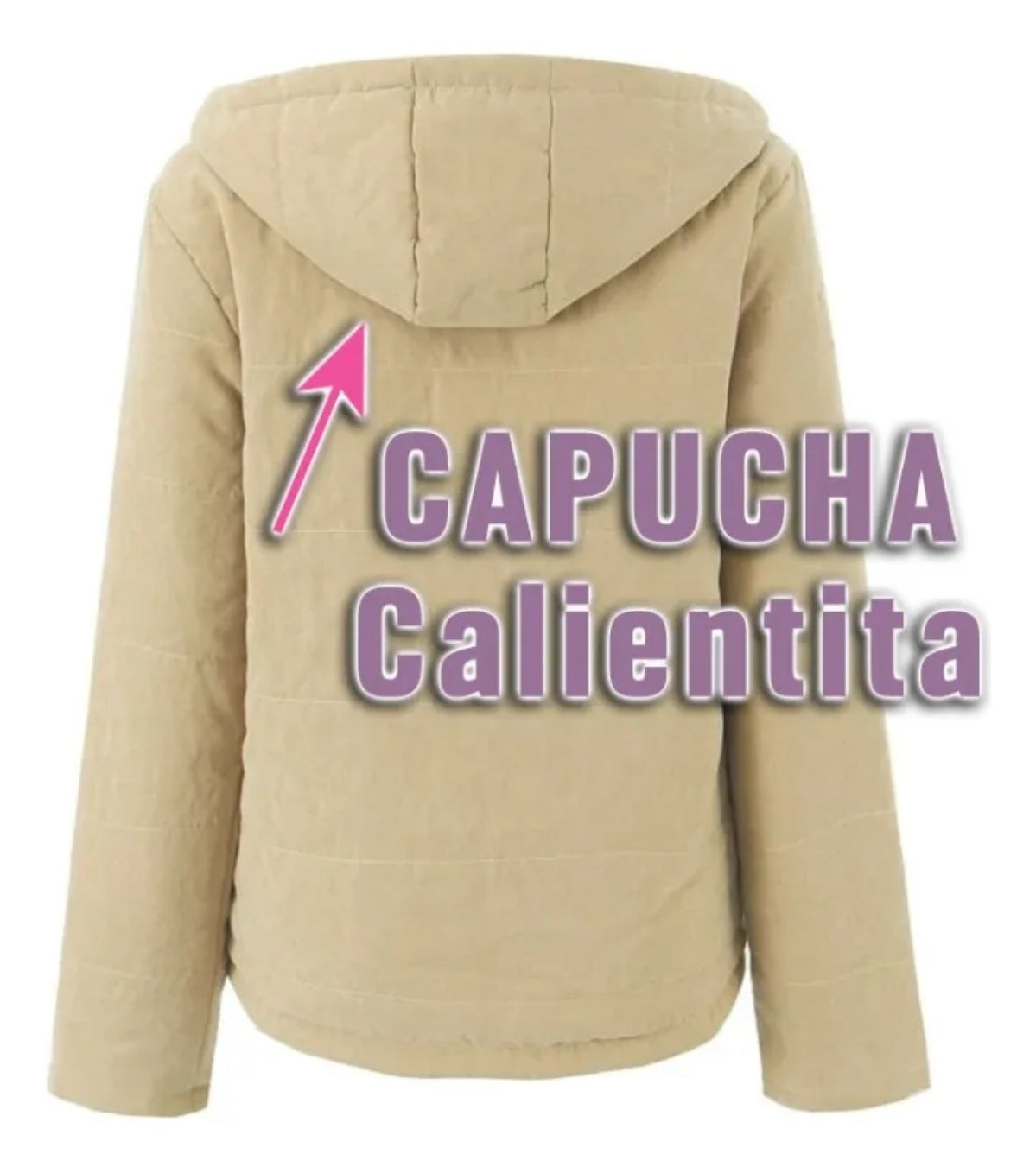 Chamarra Mujer Afelpado lnterior Moda Con Capucha 1215 Am7