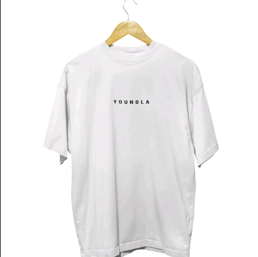 Playera Unisex Oversize Gym Youngla Letras Raras By LL