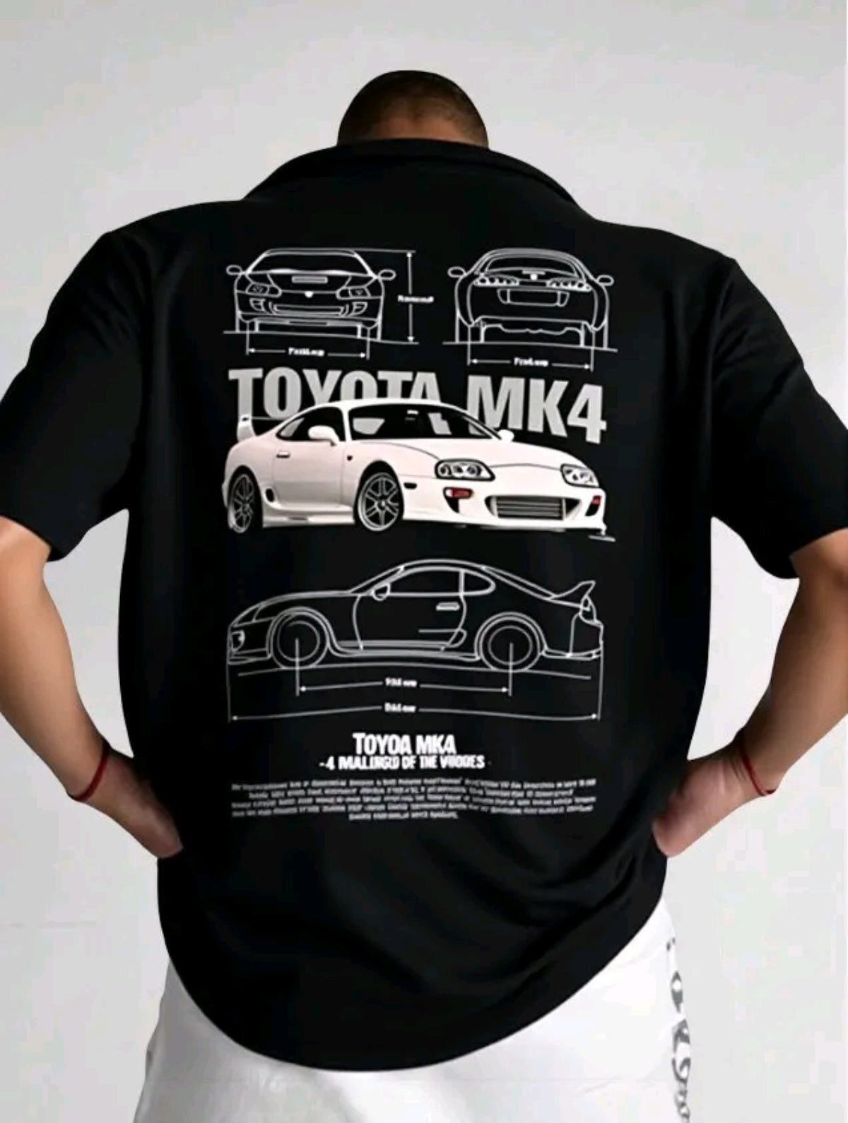 Playera Camiseta Unisex Autos - Toyota MKA Crema