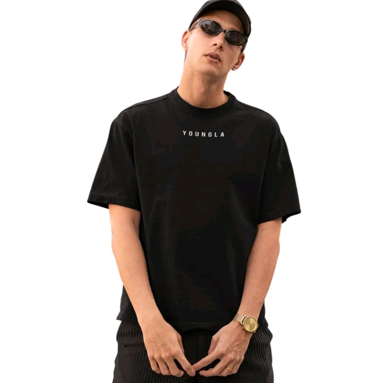 Playera Unisex Oversize Gym Youngla Letras Raras By LL