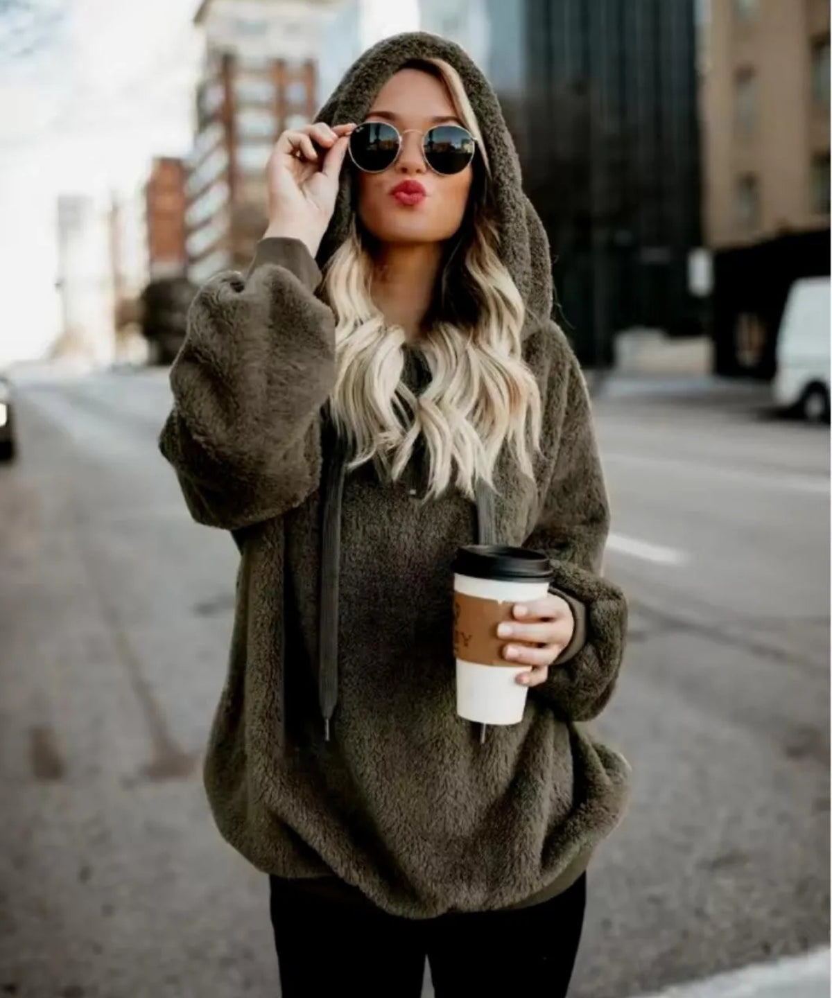 Sudadera Hoddie Mujer Cómoda Suelta Rica Afelpada 202309 Am7
