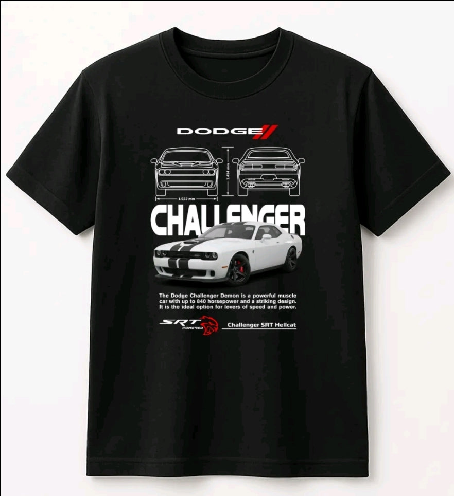 Plavera auto Challenger unisex manga corta algodón. (Rabbit Man)