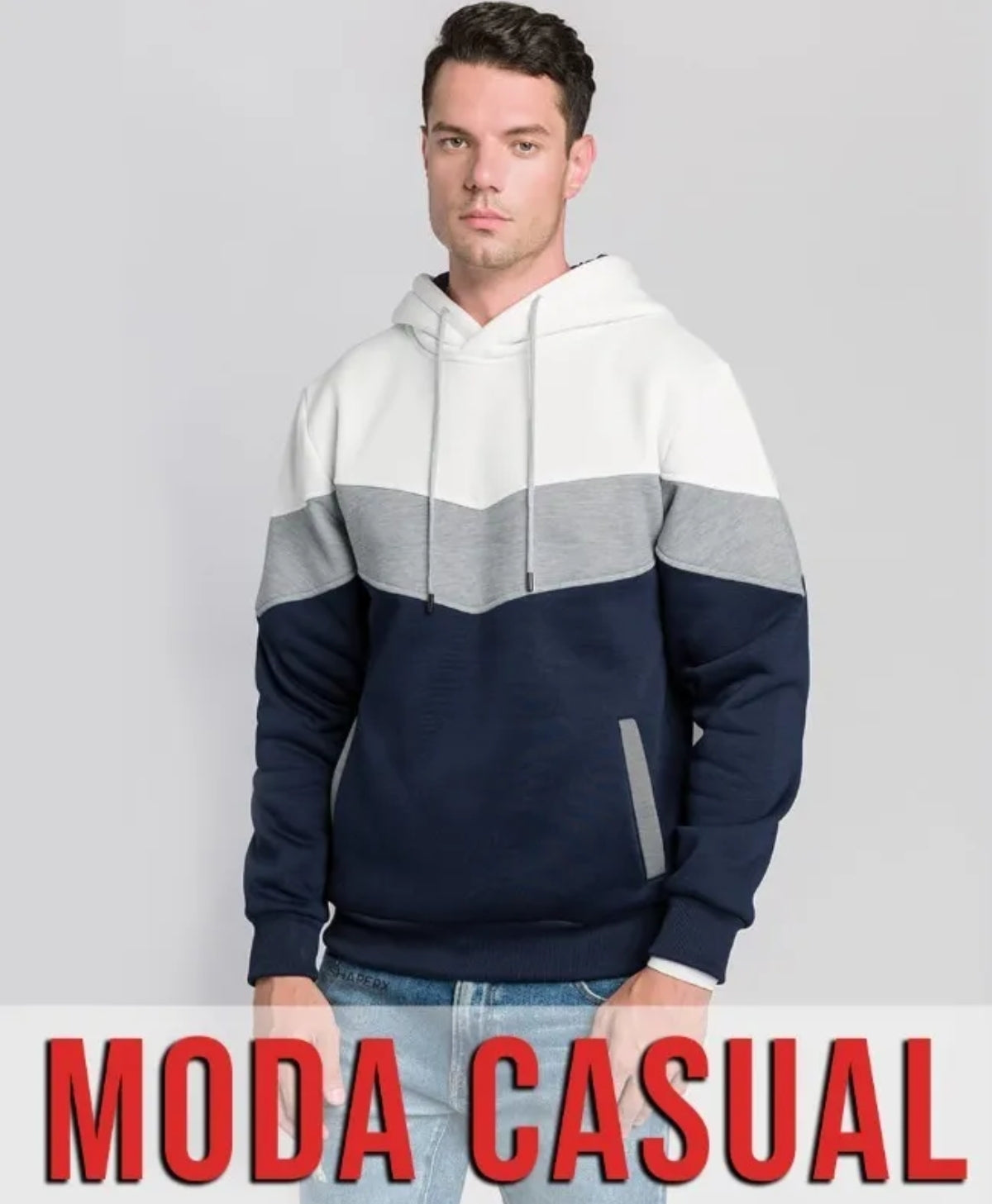 Sudadera Casual Moda Chamarra Hoddie Con Capucha MZ3 2108 G