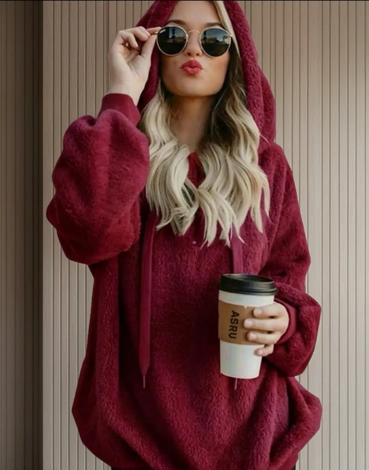 Sudadera Hoddie Mujer Cómoda Suelta Rica Afelpada 202309 Am7
