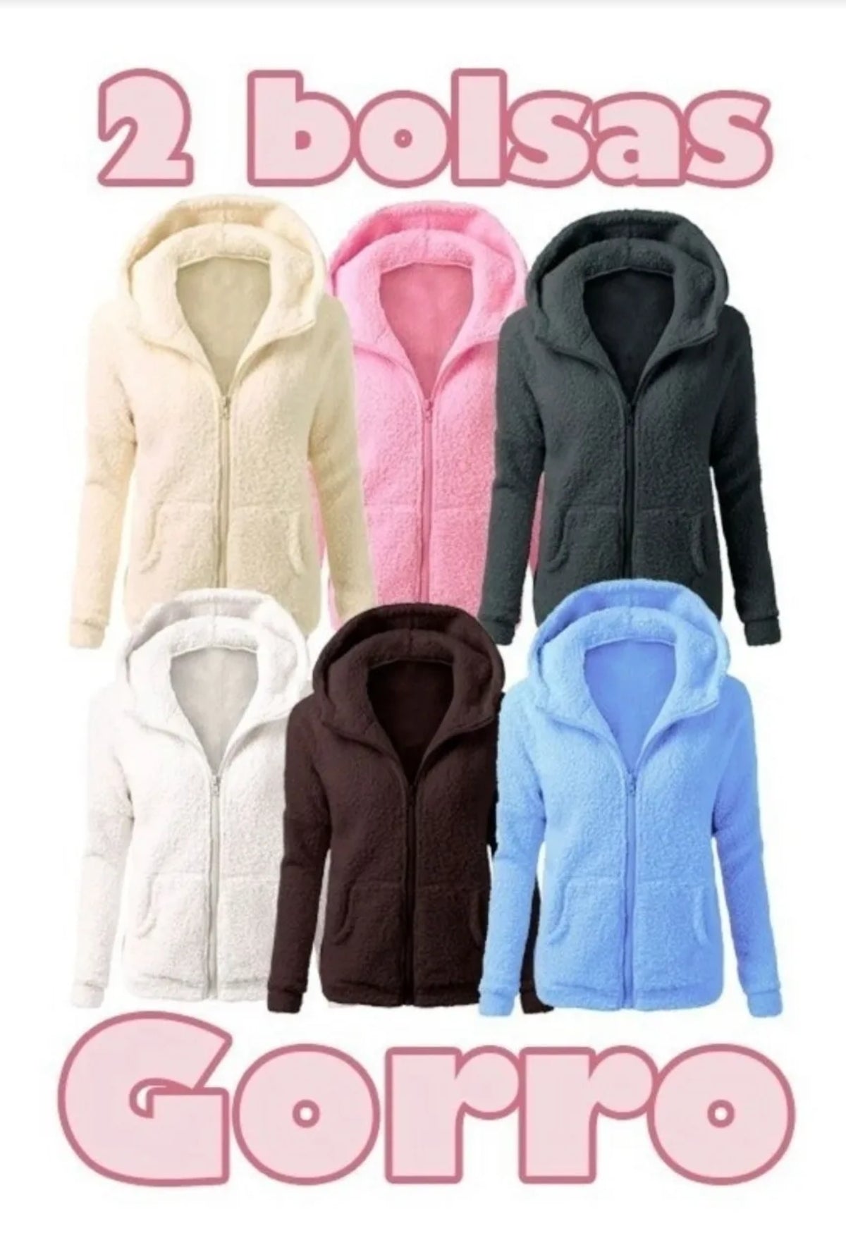 Sudadera Chamarra Casual Afelpada Rica Cómoda Borr 202307 G