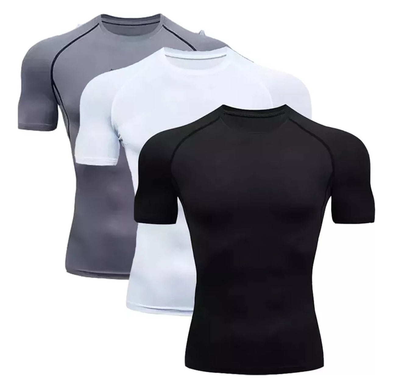 3pzs Playera Licras Deportivas Hombre Compresión Manga Gym