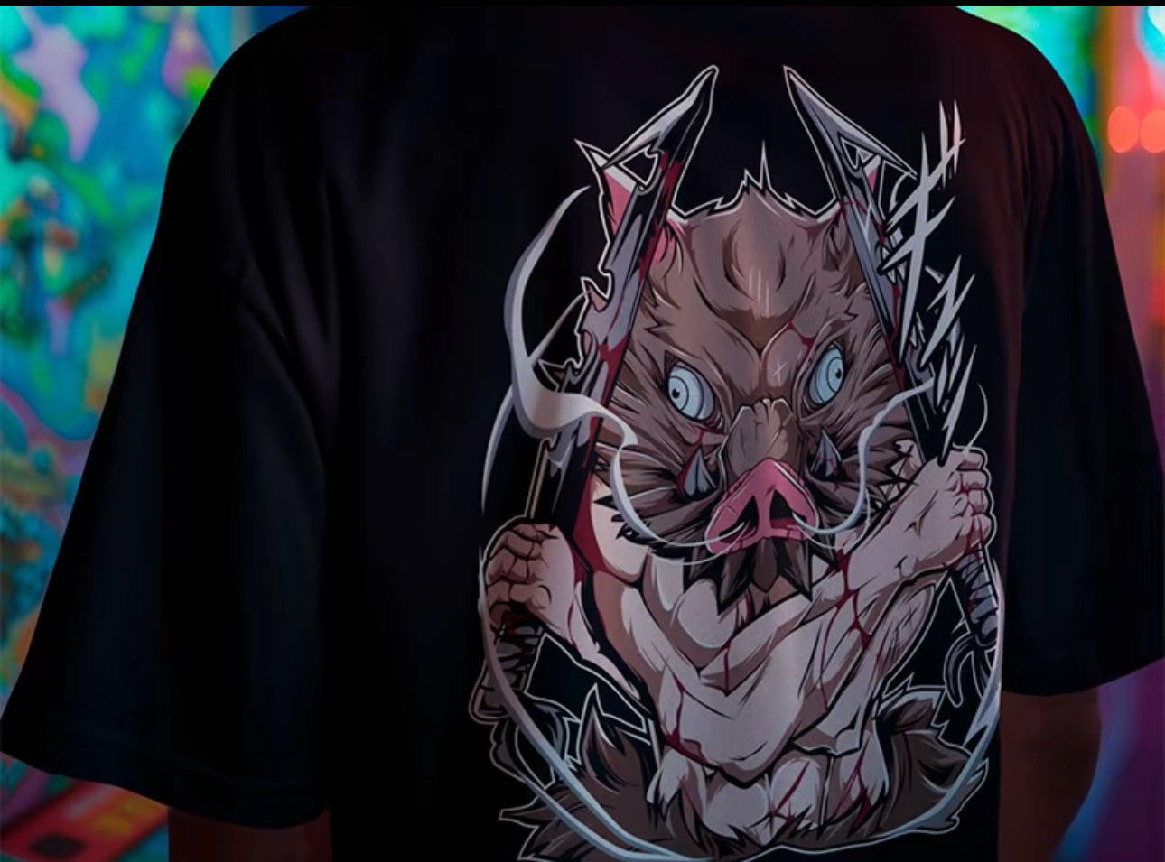 Playera Solomon's INOSUKE DEMON SLAYER | 100% Algodón | Tacto Suave | Anime Streetwear
