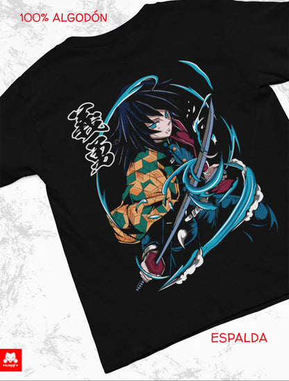 Playera Solomon's GIYU TOMIOKA DEMON
SLAYER | 100% Algodón | Tacto Suave | Anime Streetwear
