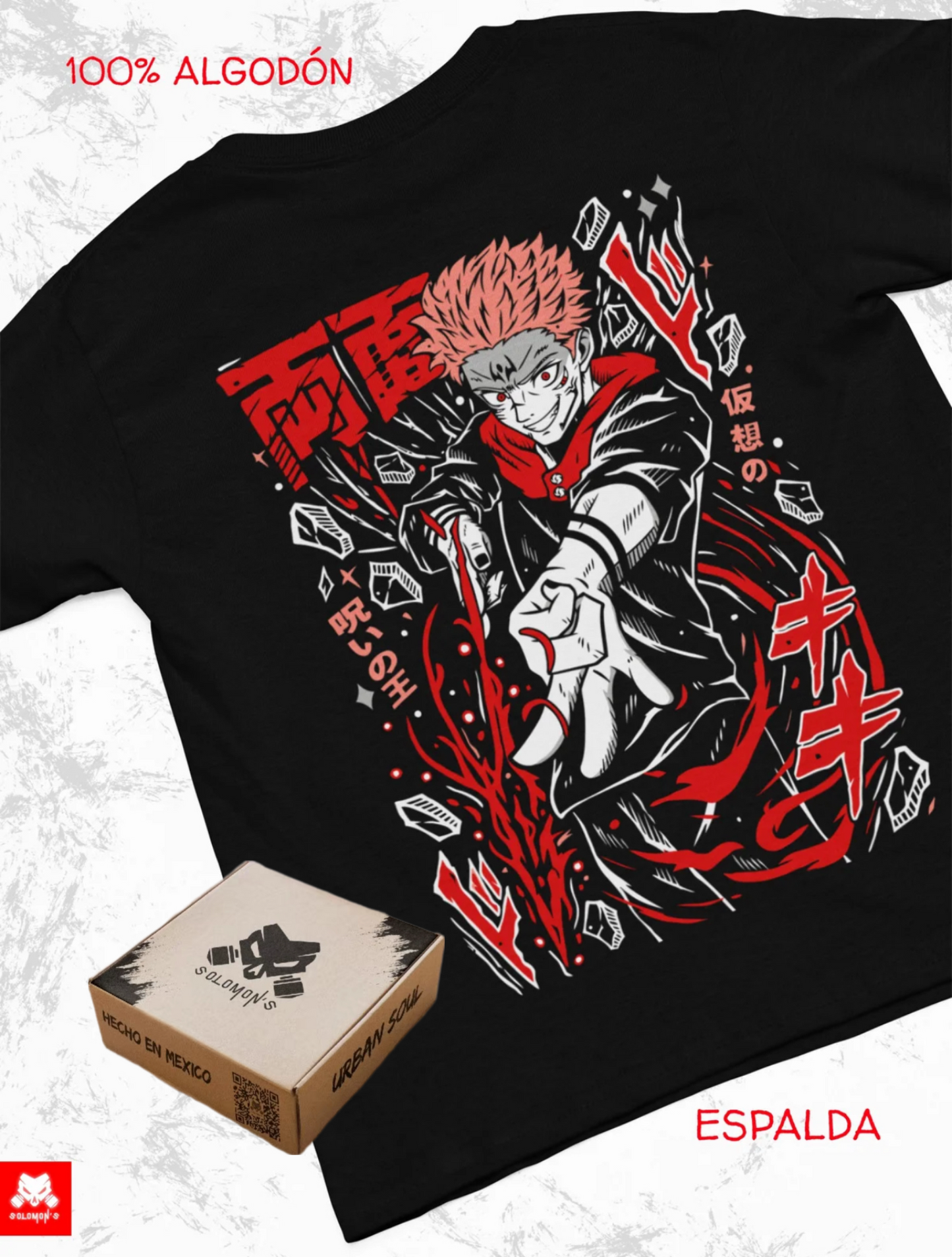 Playera Solomon's SUKUNA JUJUTSU KAISEN 02 | 100% Algodón | Tacto Suave | Anime Streetwear
