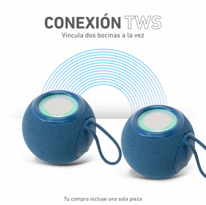 Bocina Bluetooth Portátil Luz LED GTS-2092