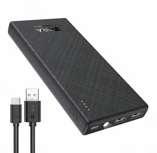 1HORA Power Bank Batería Portátil 10000mah
Bateria 1hora Power Bank Con Indicador De Luz Y
Tipo C GAR263