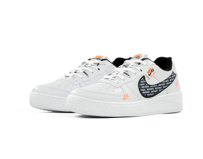 Zapatos Nike Air Force One Damas Caballeros Just Do It Blanc