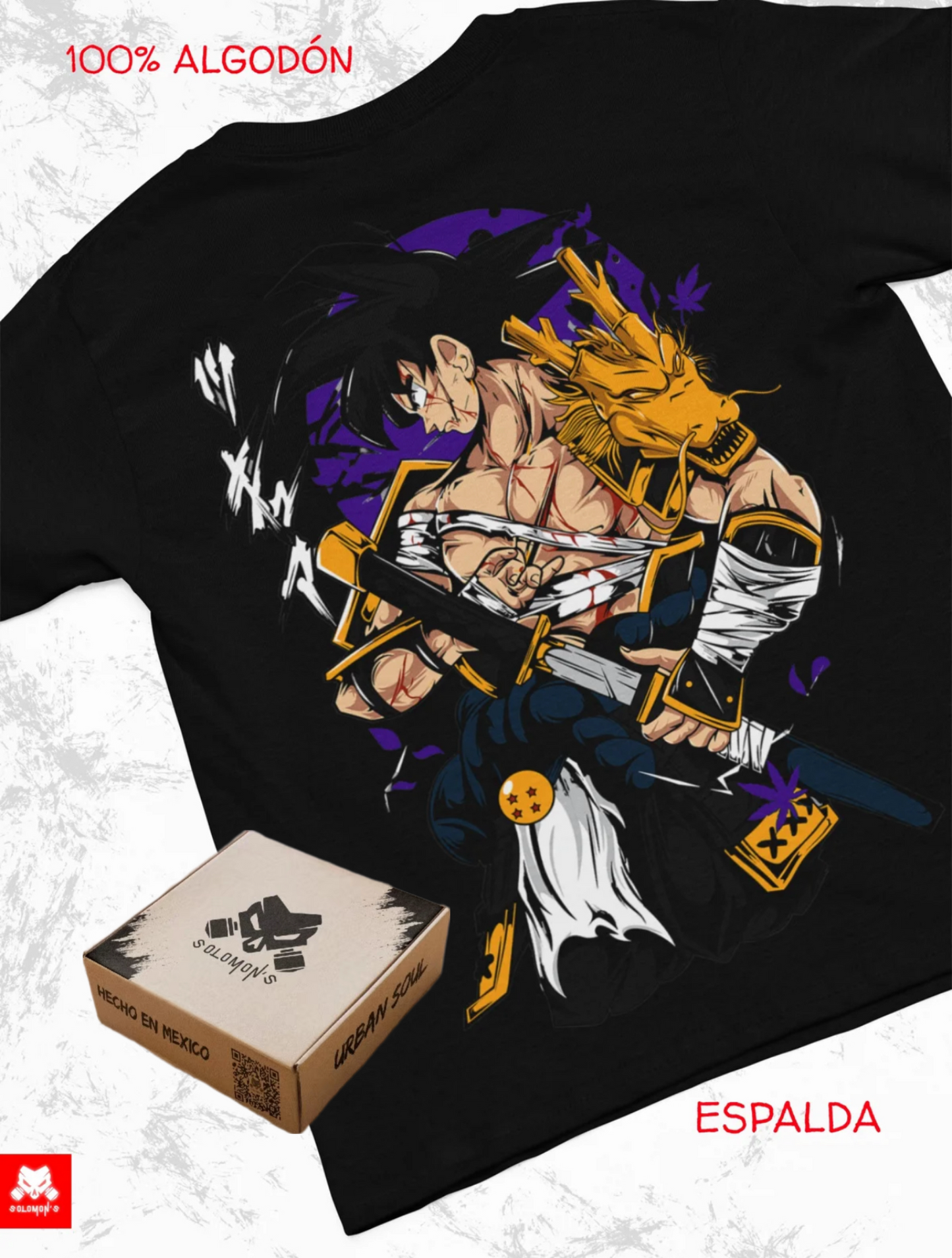 Playera Solomon's DBZ GOKU | 100% Algodón |
Tacto Suave | Anime Streetwear