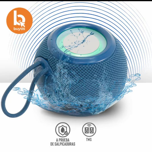 Bocina Bluetooth Portátil Luz LED GTS-2092