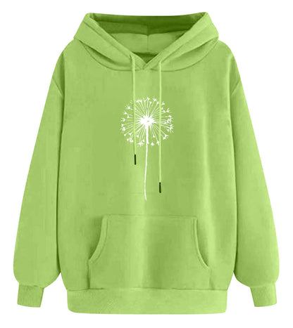 (🌎 PRODUCTO INTERNACIONAL) Sudadera Con Capucha Casual Cómoda Para Mujer Con Estampado