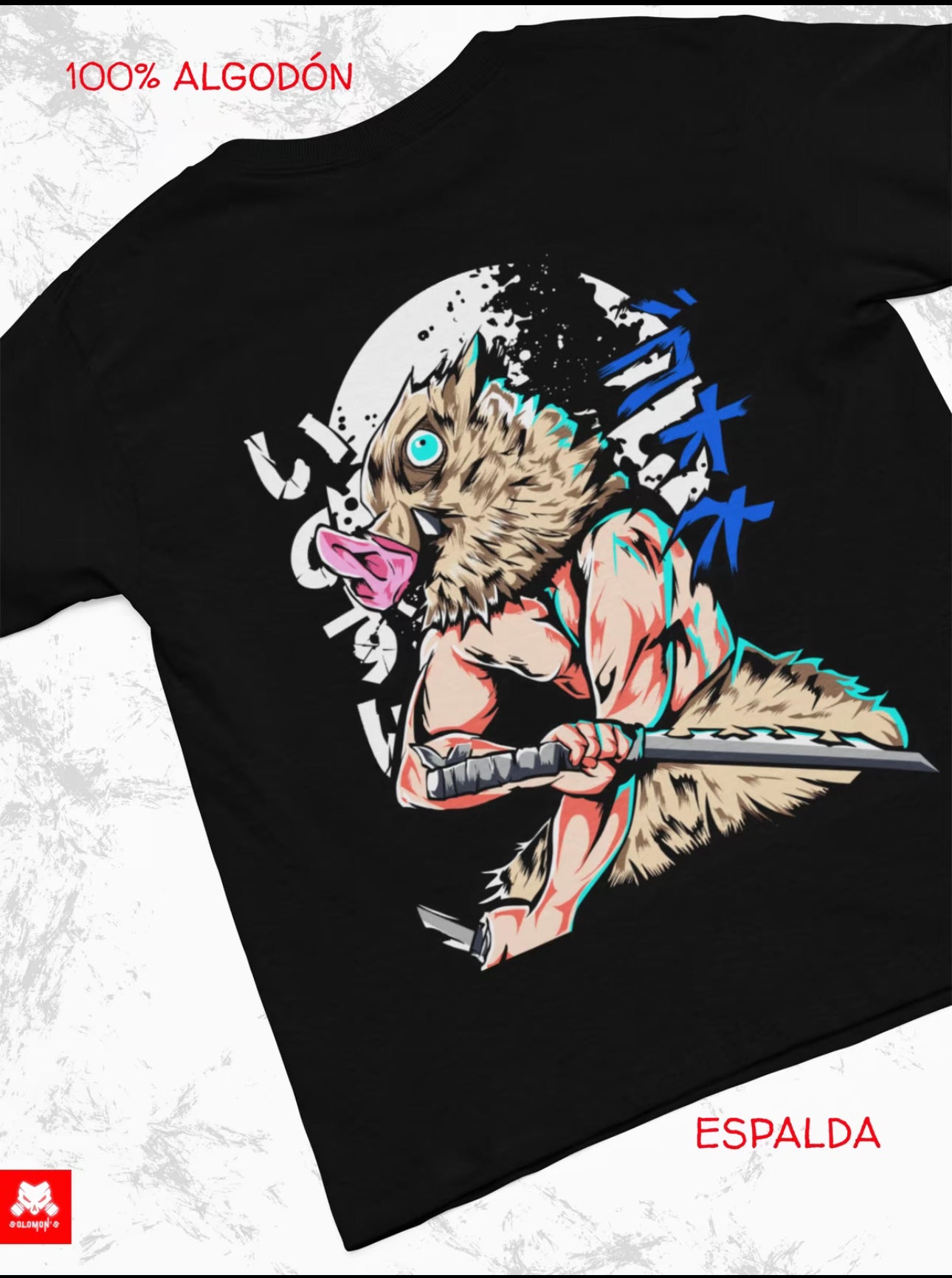 Playera Solomon's Demon Slayer INOSUKE | 100%
Algodón | Tacto Suave | Anime Streetwear