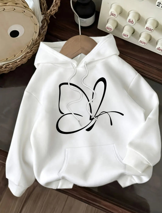 (🌍 PRODUCTO INTERNACIONAL) Sudadera Negra Con Capucha Y Letras Blancas Para Mujer