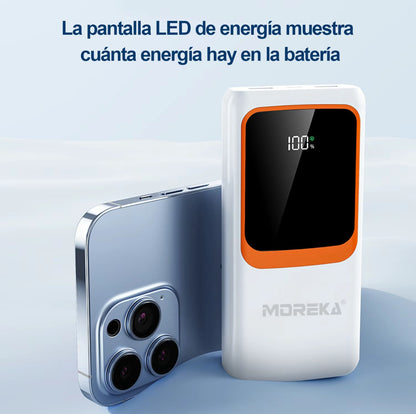 MOREKA K089 banco de energía portátil de 20000 mAh, batería portátil, compatible con iPhone 15/14, Samsung, artículos esenciales para viajar