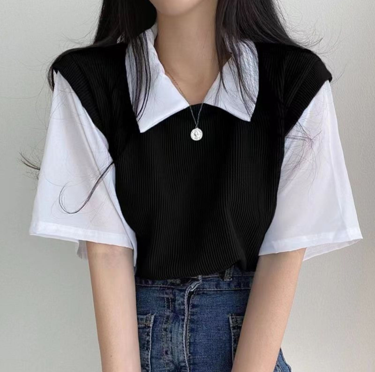 (🌍 INTERNACIONAL) Polo Mujer Verano - Estilo Universitario Y Holgado