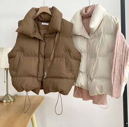 (🌎 PRODUCTO INTERNACIONAL) Chaleco Casual Sin Mangas Cálido Para Mujer