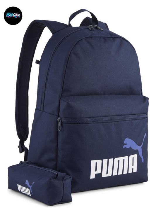 Mochila Escolar Puma Phase Set 22l Azul Marino Lisa Uni