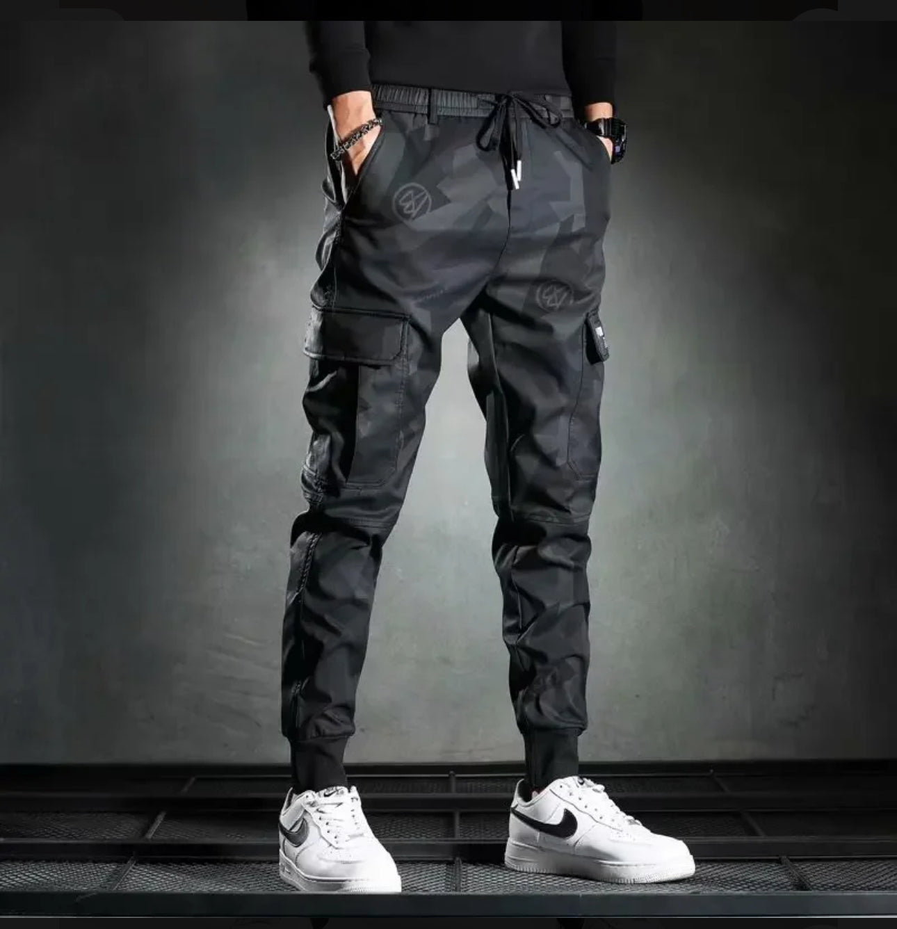 INTERNACIONAL Pantalones Cortos Tipo Cargo De Camuflaje Para Hombre, Cintu