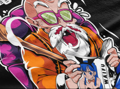 Playera Solomon's MAESTRO ROSHI DRAGON BALL | 100% Algodón | Tacto Suave | Anime Streetwear