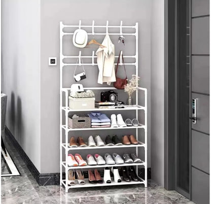 LERFM Estante de Almacenamiento 3 en 1 para Zapatos y Ropa, Extraíble y Fácil de Ensamblar,
Diseño Conveniente