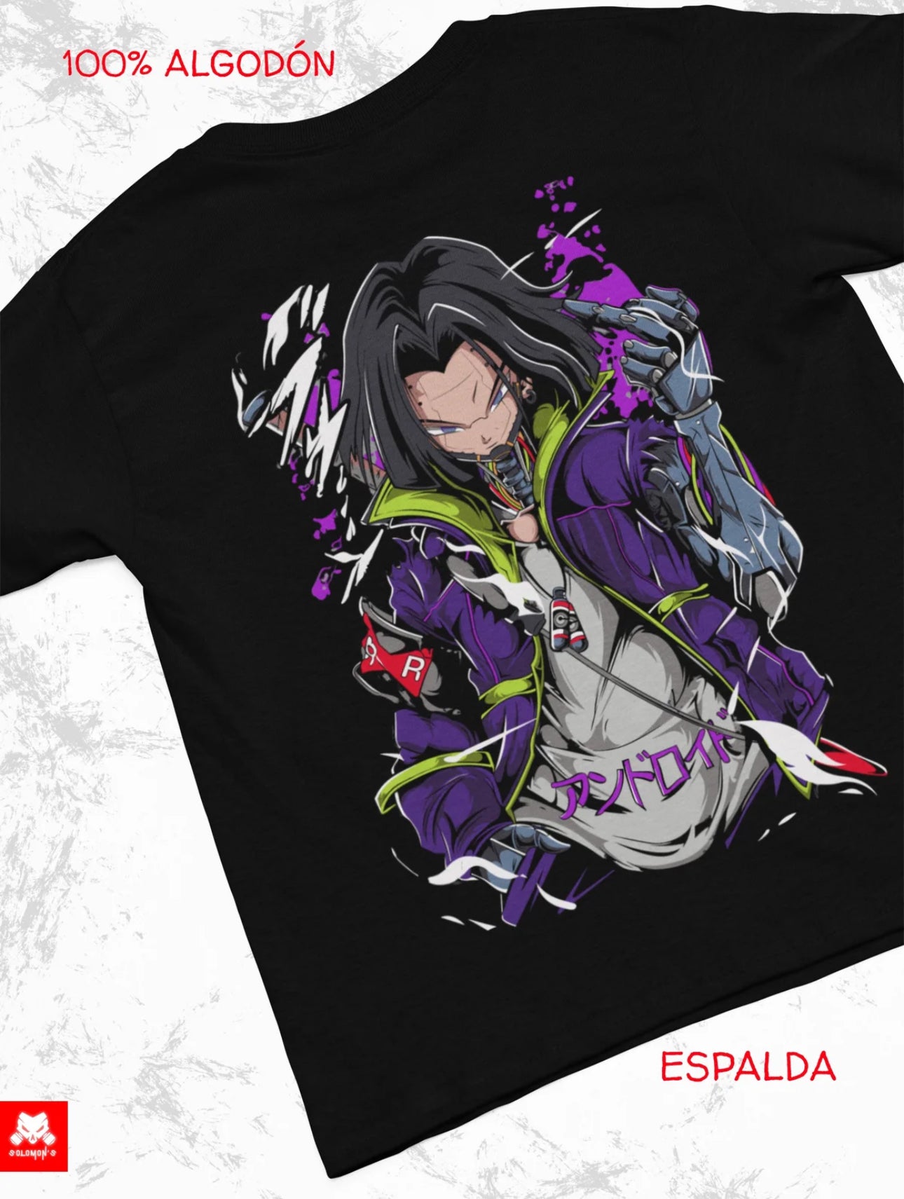 Playera Solomon's NO. 17 DRAGON BALL | 100%
Algodón | Tacto Suave | Anime Streetwear