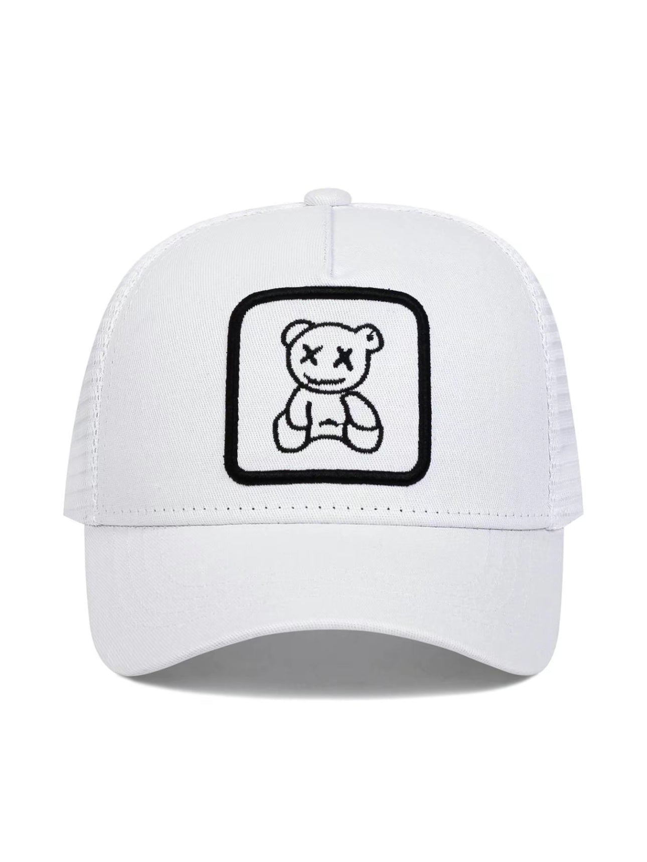Gorra de Béisbol con Bordado de Oso de Dibujos Animados, Sombrero Casual para Deportes al Aire Libre para Hombres y Mujeres, Sombrero Ajustable para Protección Solar para Uso Diario
