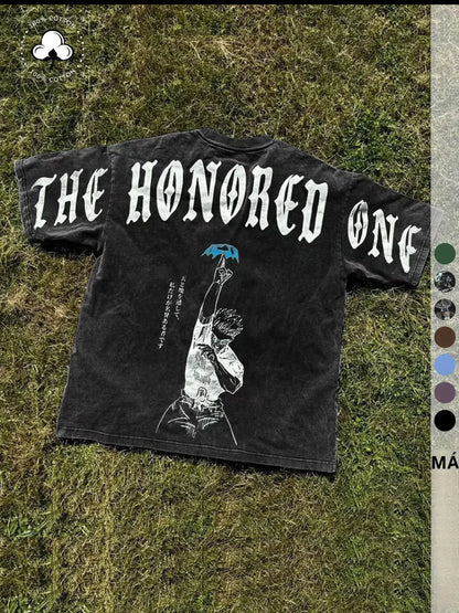 Camiseta unisex de algodón 100% con estampado de letras, corte regular, moda urbana casual, manga corta para uso diario, ropa de verano unisex