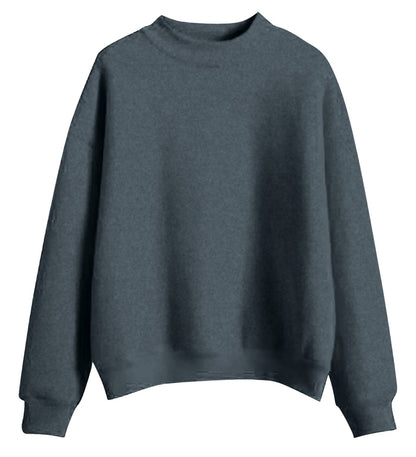 (🌎 PRODUCTO INTERNACIONAL) Camisa Larga Con Cuello Redondo Para Mujer, Mangas Tipo Túni