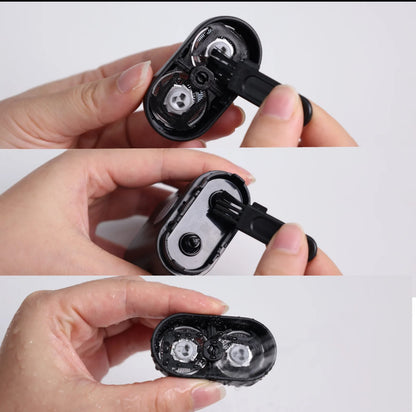 Afeitadora eléctrica para hombre - Cabezal 3D extraible y lavable - Resistente al agua -
Recargable por USB - Uso en seco y húmedo - Apto para viajes - 50 % de descuento - 2 colores