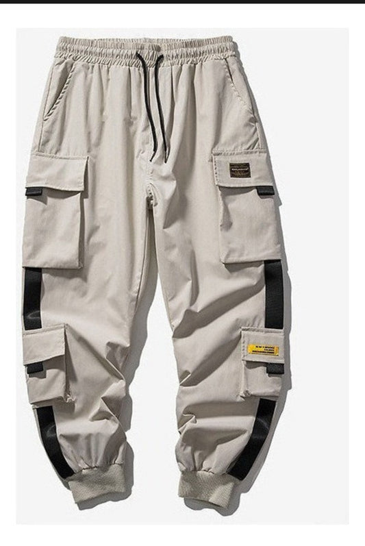 (🌍 PRODUCTO INTERNACIONAL) Nuevo Cargo Pantalones Hip Hop Joggers Hombre Harem