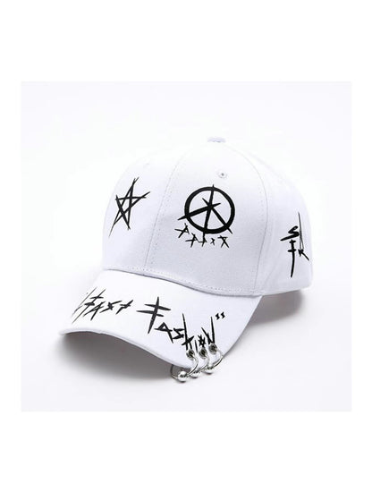 Gorra Unisex de Graffiti Hip Hop, Ajustable con Protección Solar para Primavera y Otoño, Viajes al Aire Libre, Playa y Vacaciones, Accesorio de Moda para Hombres y Mujeres