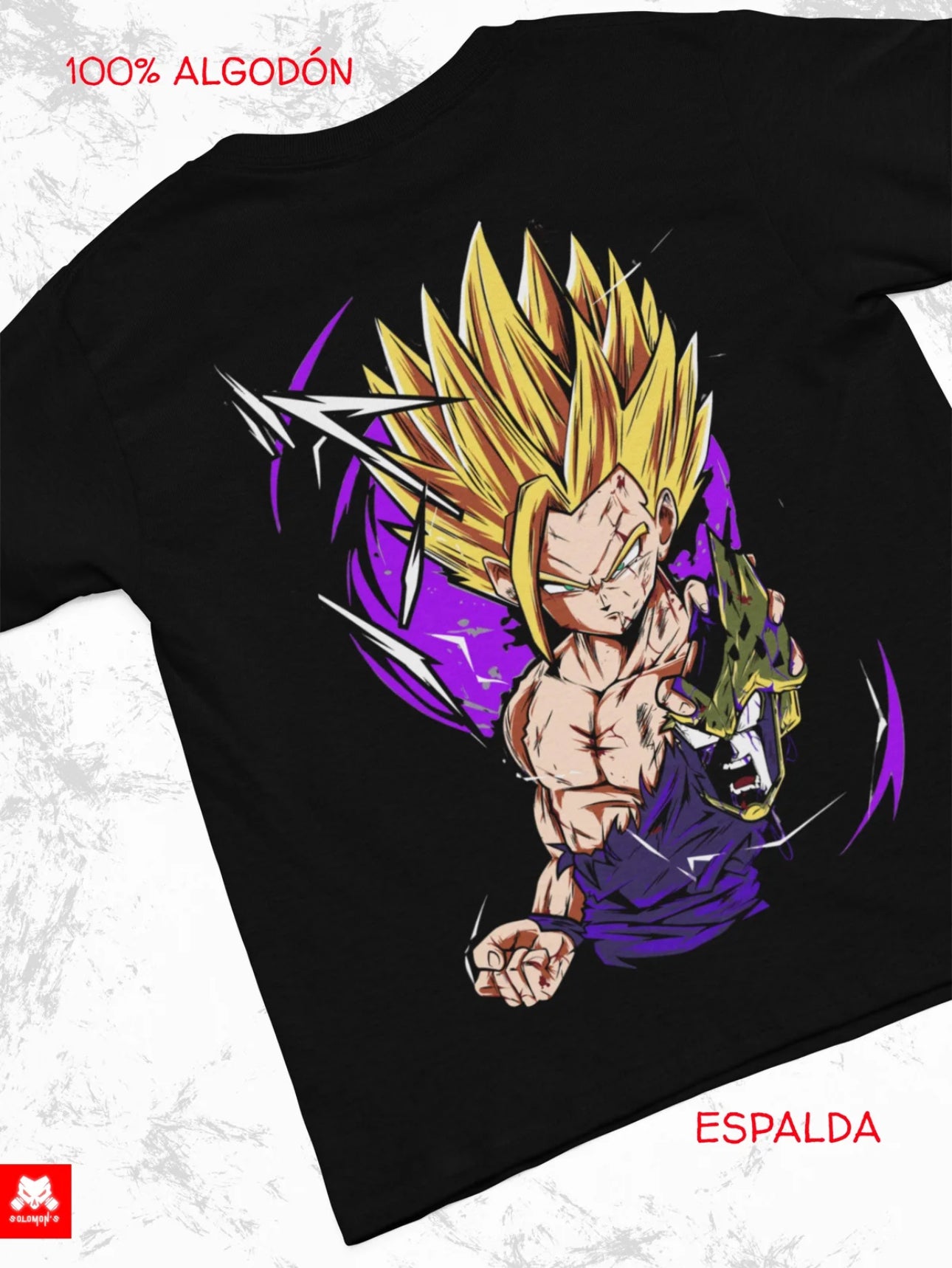 Playera Solomon's SUPER GOHAN DRAGON BALL I 100% Algodón | Tacto Suave | Anime Streetwear
