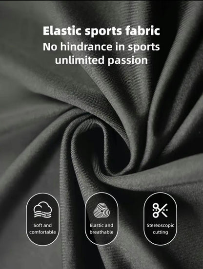 Camiseta deportiva para hombre de corte regular, de secado rápido y transpirable, manga larga, top casual deportivo para gimnasio, correr y senderismo